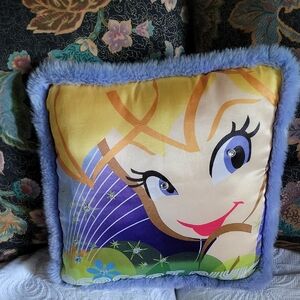 Disney Tinkerbell Fur Edge Pillow